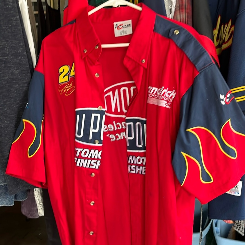 NASCAR button up Jeff Gordon shirt hardly worn